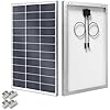 Renogy N-Type 100 Watt Solar Panel with Mounting Z Brackets، 16BB 100W Solar Panel 12V، 25٪ شاحن طاقة PV عالي الكفاءة لـ RV Camper Marine Home Rooftop Off-Grid
