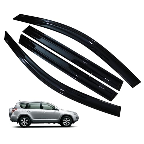 LETINGFAR Window Visors Rain Guards for Toyota RAV4 2006 2007 2008 2009 2010 2011 2012 Accessories, Wind Deflectors Vent Shades for Toyota RAV4