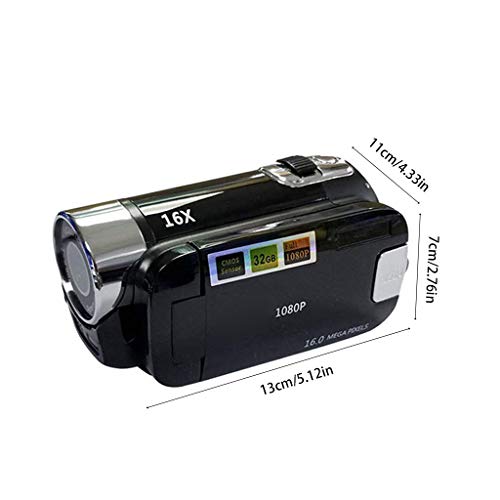 Câmera de vídeo digital 1080P filmadora/tela giratória TFT LCD de 2,7