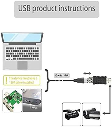 eightNice Firewire IEEE 1394 6 Pin Female to USB Male Adaptor Convertor
