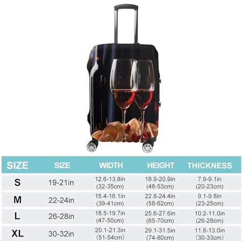 Housse de protection pour valise blanc extensible anti-rayure XL - 2