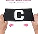 Toddmomy 3pcs Elastic Football Soccer Captain Armband: Adjustable Arm Badge for Youth Adult Team Training