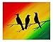Three Little Birds Wall Art Rasta Decor 8x10 Inch Art Print
