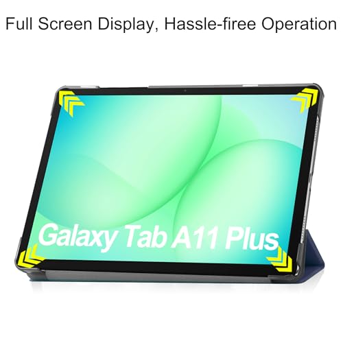 Image of ProElite Case Cover for Samsung Galaxy Tab A11 Plus 11 inch 2025 Case, Slim Trifold Flip case Cover for Samsung Galaxy Tab A11+ 11 inch 2025 Case Tablet [Auto Sleep Wake Feature], Dark Blue