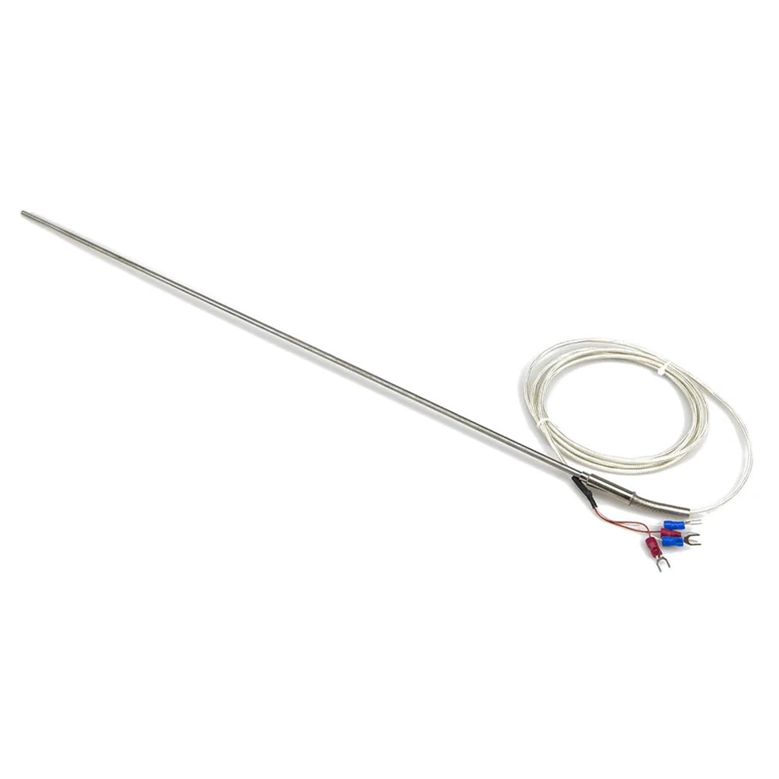 FTARP08 PT100 tipo 4 fili 2m FEP cavo 500mm 316L sonda flessibile in acciaio inossidabile guaina sensore di temperatura RTD (un diametro di 4 mm)