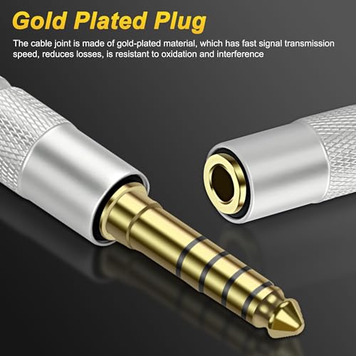 Cable adaptador balanceado 4.4mm a Jack 3.5mm estéreo miniatura 4