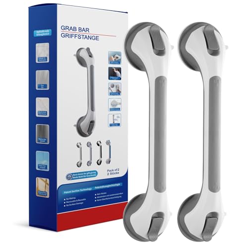 TAILINK Grab Bars for Bathtubs and Showers 2 Pack Shower Handle, Heavy Duty Suction Grab Bar Bath...
