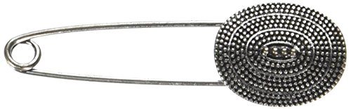 LoRan 40020 Shawl Pin with Shield Design, Silver