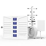 Cell Phone Booster for Home, Cell Phone Signal Booster Up to 5,000 sq ft, Band 2/4/5/12/13/17/25/66 Cell Booster, Boosts 5G 4G LTE Data for All US Carriers - Verizon, AT&T | FCC Approved