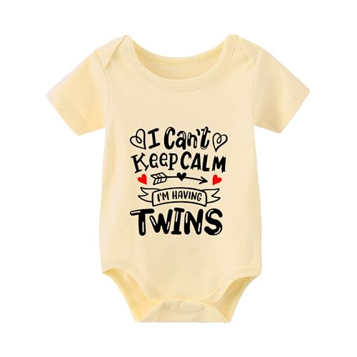 Image of AOUYOA Baby Twins Bodysuits I Can