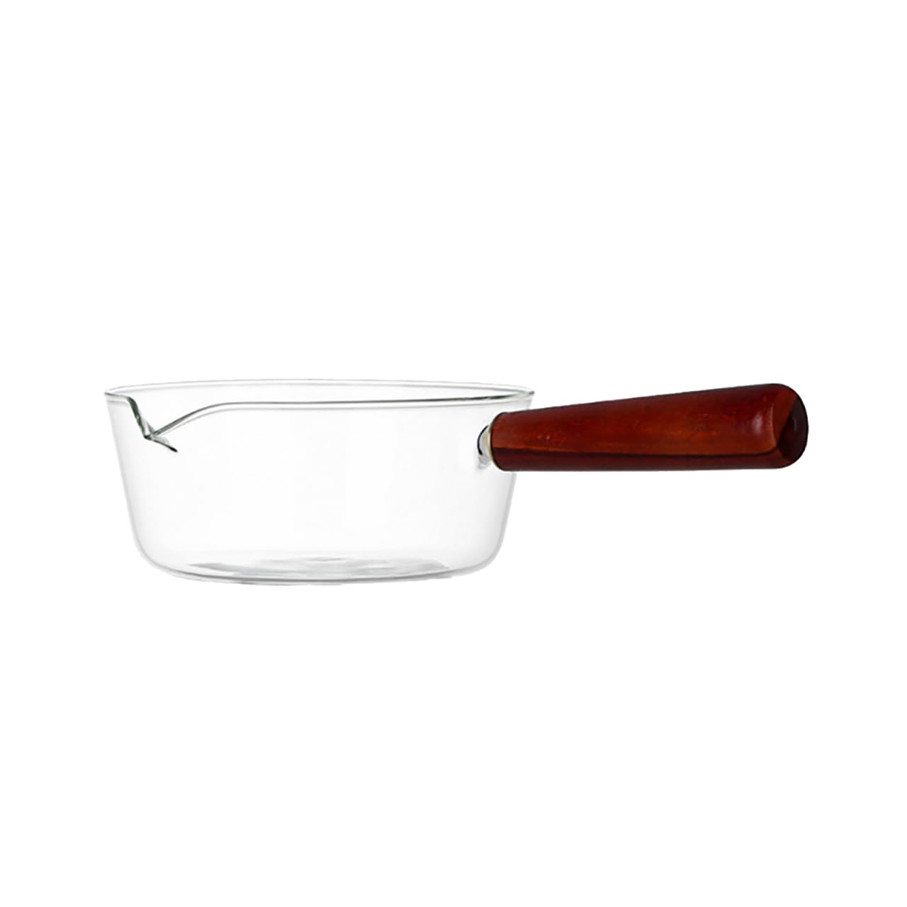 BESPORTBLE Glass Saucepan Borosilicate Sauce Pan with Handle 1.35 Cup Milk Heating Pot for Soup Noodles Water Boiling Gas and Electric Stoves