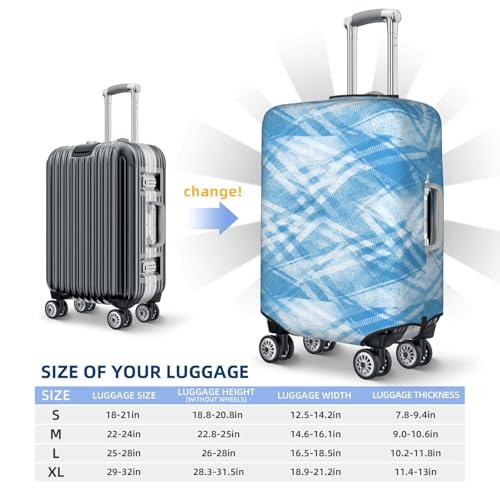 Old-Color Luggage Cover, Protective Washable Suitcase Cover - Travel Fashion Elastic Suitcase Protector Large3