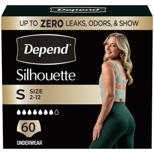 Image of Depend Silhouette Incontinence Underwear for Women, Small, 60 Count