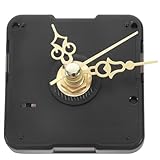GALPADA Kit de Mecanismo de Reloj de Pared Dorado de Movimiento Silencioso de Plástico, 2 Precisión y Resistente a Deformaciones para Bricolaje