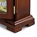 Bedford Clock Collection Redwood Mantel Clock with Chimes