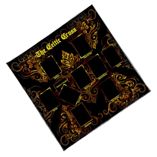 エレガントなベルベットテーブルクロスポータブル瞑想と精神的な儀式のための神秘的なアートワークと芸術的なタロットマットとエレガントなベルベットの占いマット