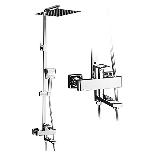 CPYGMXI Shower system Shower Faucets Contemporary Bathroom Shower Faucet Bath Taps Rainfall Shower Head Set,F2418