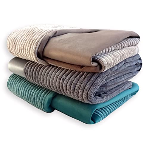 4L Textil Molly Kuscheliges Cord Hundebett Beige mit Bezug Hundekorb mittelgroße Hunde Hundekissen beige Hundekörbchen Hundesofa (Ersatzbezug(80x60 cm, Beige)