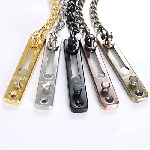 Cerradura de cadena para puerta en acero inoxidable antirrobo con soporte 3