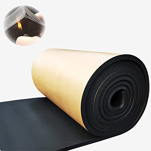 LISSY Dämmmatte Kautschuk, Selbstklebend Dämmung Matte, Dicke 5/10/15mm, Wände Schallschutz Dämmmatten, Rohrisolierung Dämmmatten - 10m² (Size : 15mm*1m*7.5m) Cover