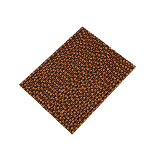 Abaodam 125 pitillos de papel negro con diseño de calabaza degradable miniatura 1