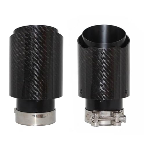 Embout échappement inox droit noir canule voiture anti corrosion