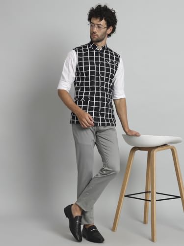 Image of Tandul Men's Blazzer - Multicolor Polyester Blazzer Button-Front Single Blazer Slim fit Blazzer (7276)