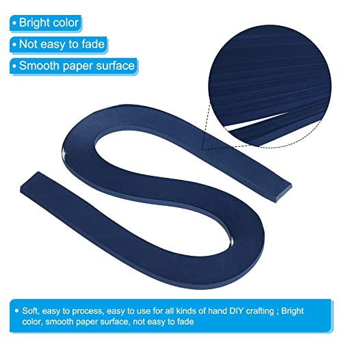 PATIKIL Quilling Strips Paper 120pcs 3/16"(5mm) 54cm Origami Paper Quilling Strip for Art DIY Hand Craft Christmas Dark Blue - Image 3