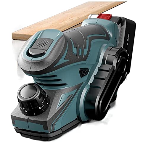 Rabot électrique sans Fil 13000 TR/Min avec clé, Outil électrique de Coupe de Bois de Rabot à Main sans Brosse for Batterie 12 V YIJIAN