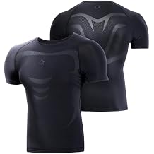 RIGORER Men's Compression Shirt Short Sleeve Austin Reaves Basketball Baselayer Quick Dry Workout Running Shirt Gear