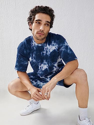Image of Zombom Men's Co Ord Set || Cotton Lycra Printed Night Dress for Men || Sleepwear Pajama Set for Men || Casual Home Wear Set || Shorts Pajamas Set || Night Suit for Adults
