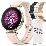 JG Smart Smartwatch Orologio da donna POLACCO MENU AMOLED PARLA SPORT SALUTE 4 cinturini