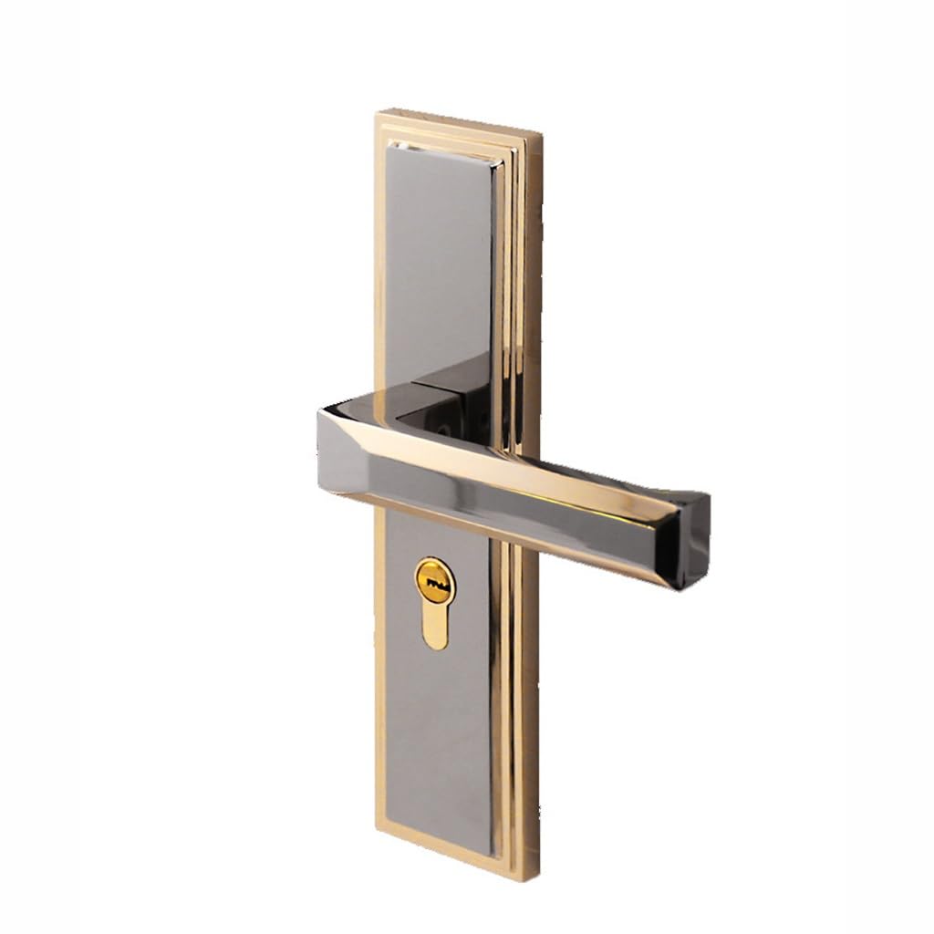 MOBYGKFY Aluminum Silent House Interior Door Lock Key Unlocking for Home Security Bedroom Living