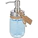 Nicole-Rhea Mason Jar Soap Dispenser/Lotion Dispenser (Includes Satin Brushed Soap Pump, Lid and Clear Ball Brand Glass Mason Jar) Model 10-100SC