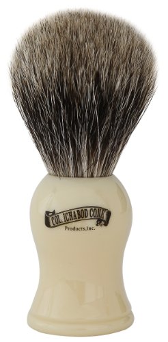 Colonel Conk Products 907 Pure Badger Brush with faux Ivory Handle