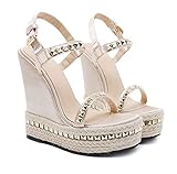 ● Tragen Stil: Schnalle, Ferse Höhe: 15 cm, wasserdichte Plattformhöhe: 5 cm;.