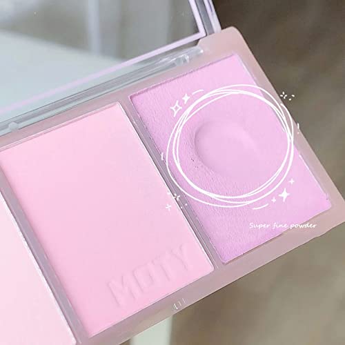 Purple Blush Matte Face Powder Blush Palette For Cool Skin Colors, Soft Mist Nude Makeup Rouge Blush Waterproof Long Lasting Contour Highlight Blush Powder Highly Pigmented #TOP5