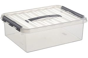 Sunware Q-Line Transparent Metallic Aufbewahrungsboxen 10 Litre