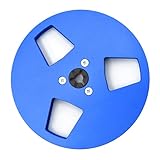 Zxfdsfdbnm Aluminium Ersatzbandspule mit offener Spule, 12, 7 cm, 3 Löcher, für professionelle Anwendungen zur akustischen Aufnahme und Löschung Flanschspule