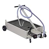 Dithoko Oil Drain Pan 20 Gallon Oil Drain Tank with Electric Pump, Portable Low Profile Oil Drain Pan, Large Capacity Truck Oil Change Pan with Hose, Swivel Casters Wheels for Car SUV Trucks, Gray