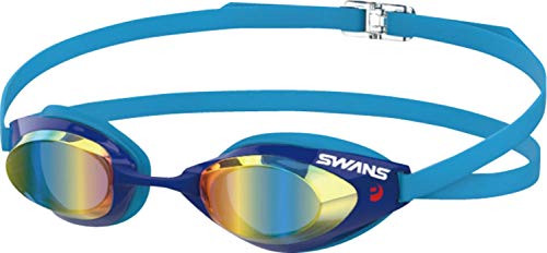 SWANS 日本製 スイミングゴーグル ファルコン FALCON SR-71MEVPAF NASHD ネイビー×シャドーミラー レーシング クッション付 Fina認証済み
