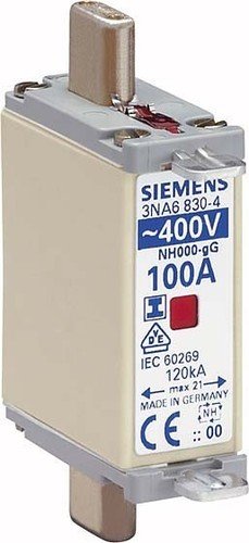 Fusible ISO-NH Siemens 400V 10A gG remplace cartouche grillée taille 000