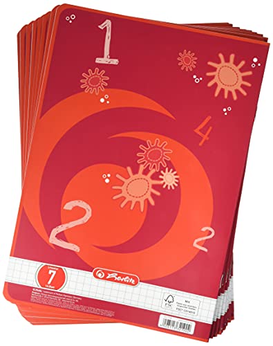 Herlitz Schulheft x.book A4, Lineatur 7, 1. und 2. Klasse, 16 Blatt, 10 Stück