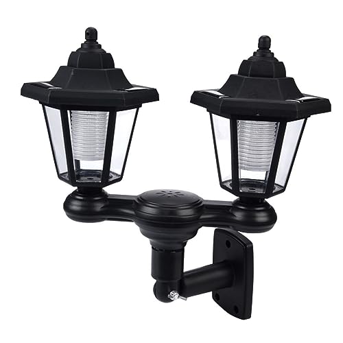 DECOMELODY Solar de Pared con Doble para Jardín Iluminación Exterior LED para Patio Escaleras y Muros Eficiencia Energética y Resistente al Agua