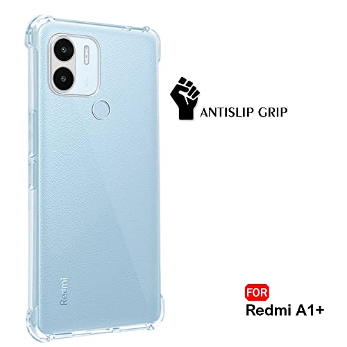 Image of TheGiftKart Crystal Clear Back Cover Case for Mi Poco C50 / C51 / Redmi A1 Plus / A2 Plus | Shockproof Soft TPU Case | Cushioned Edges for Ultimate Protection Back Cover Case (TPU, Transparent)