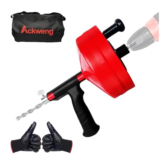 50 FT Plumbing Drain Snake with Drill