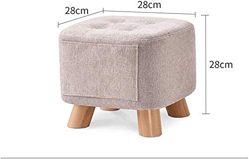 Reposapiés tapizado de madera para tu sala de estar o probador 4