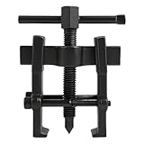 KPFILEH Two Jaw Bearing Gear Puller, 2'' Carbon Steel Adjustable Gear Remover Tool, Universal Hand Pump Pulley Puller Tool for Automotive Flywheel/Motorcycle Wheel/Machine Bearing (Black)