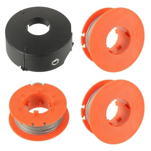 EPLZON F016800175 Spule, Für Bosch ART 23 26 30 Combitrim Easytrim Rasentrimmer 1,6mm x 8M mit F016L71088 Kappe (3 Spulen+1 Kappe)