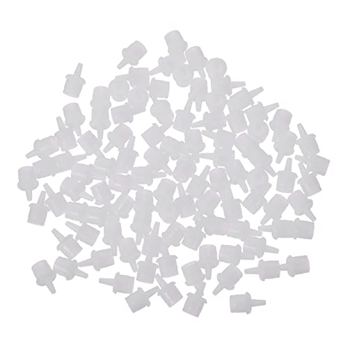 BELLIFFY 100個まげエクステ接着剤ボトル用交換ノズルキャップ プラグ型グルー容器蓋 プラスチック製 使いし可能 まげグルー詰め替えアクセサリー